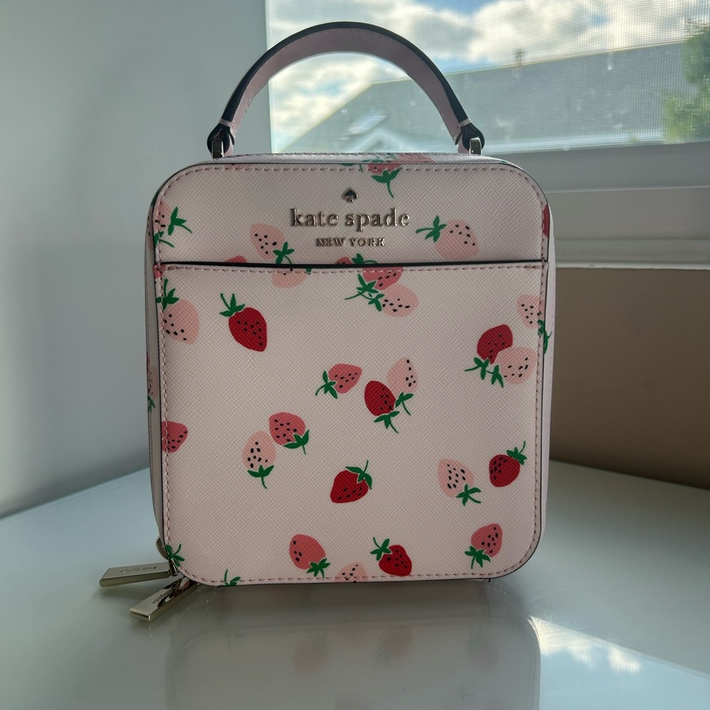 Kate Spade Strawberry Pink Small Crossbody - Picture 3 of 15